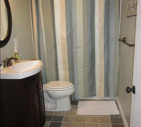 NEW full bath in basement 