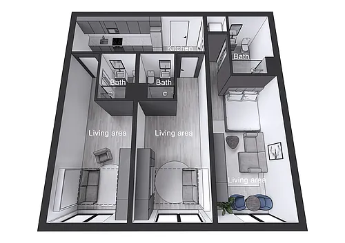 Floor plan The Murphy Co-Living Suite