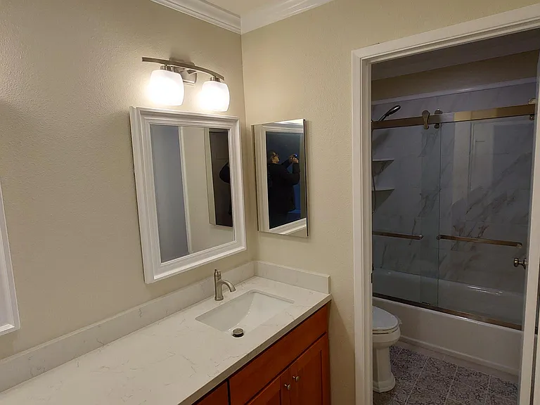 Master Bedroom Vanity and Bathroom entry