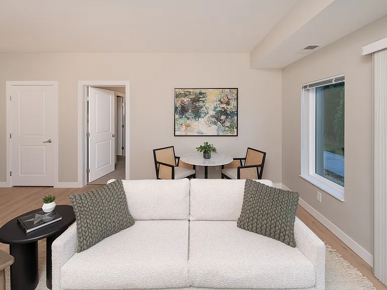 A bright living area that balances comfort and simplicity.