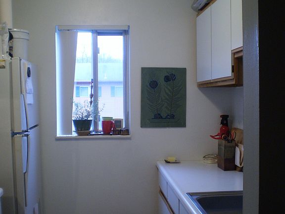 Pantry, counter, art in kitchen