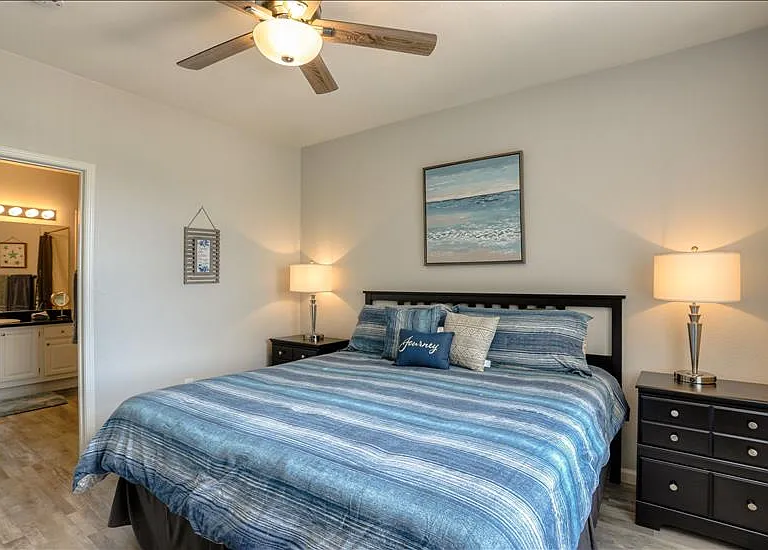 Master Bathroom is private with inside access from Master Bedroom