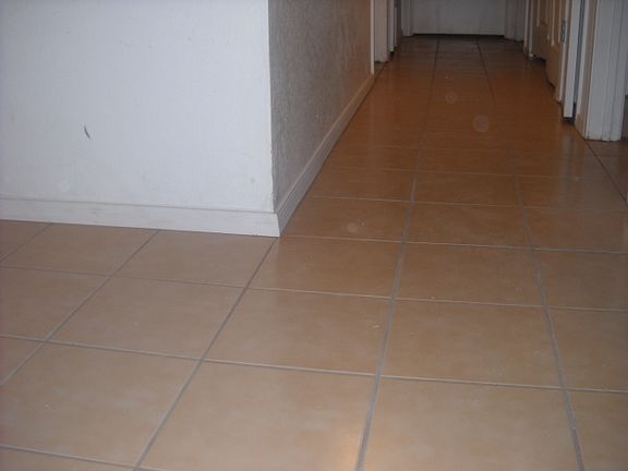 New tile flooring
