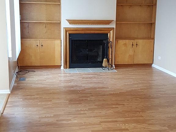 Living Room & Dining Room with Fireplace