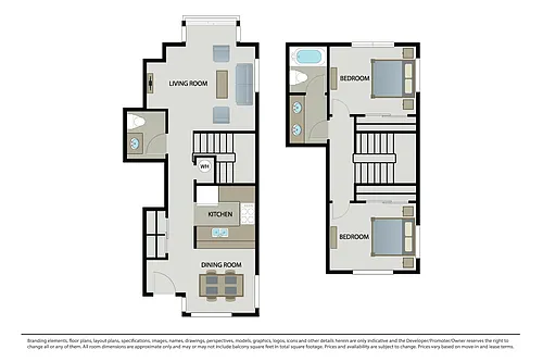 Floor plan Plan 2B Townhome