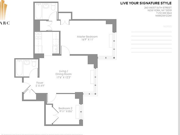 2nd image of 260 W 54th St APT 42C