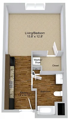 Floor plan Studio