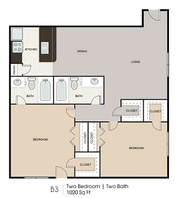 Floor plan B3