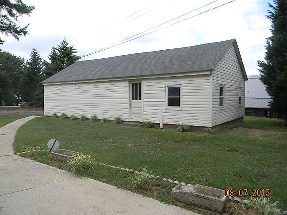 View of workshop from patio