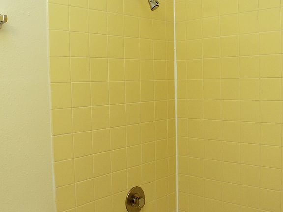 Full sized tub and shower