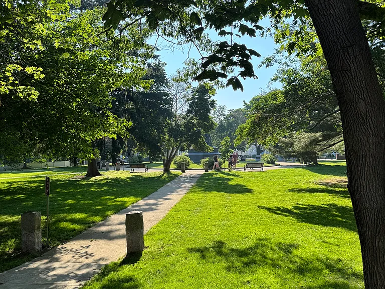 Goodwin park (30 second walk away).