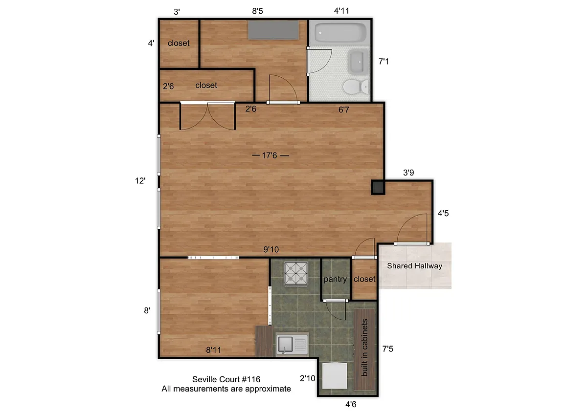 Floor plan Miami 16s