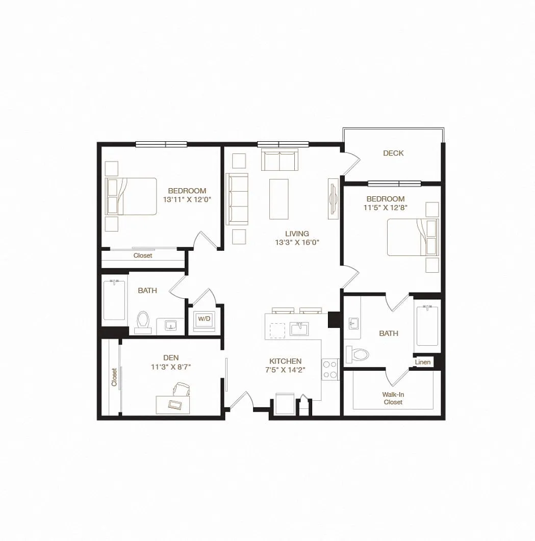 Floor plan Cabrillo + Den