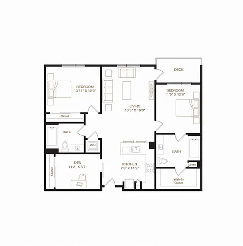 Floor plan Cabrillo + Den