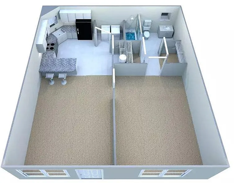Floor plan Custom Deluxe III with Breezeway