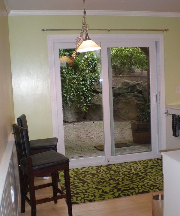 View out kitchen door