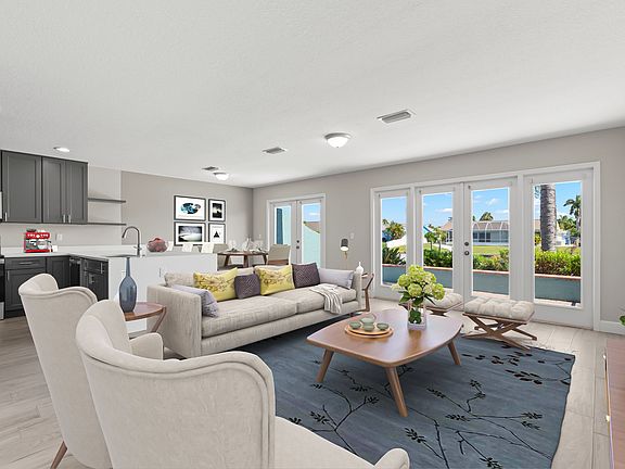 Living Room with French Patio Doors