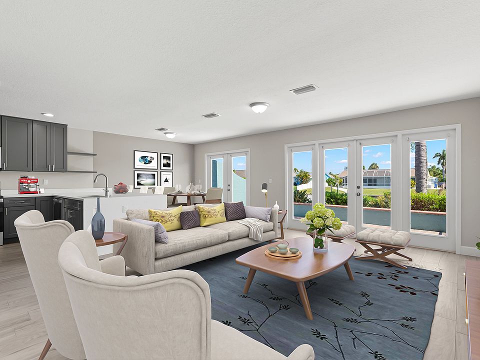 Living Room with French Patio Doors
