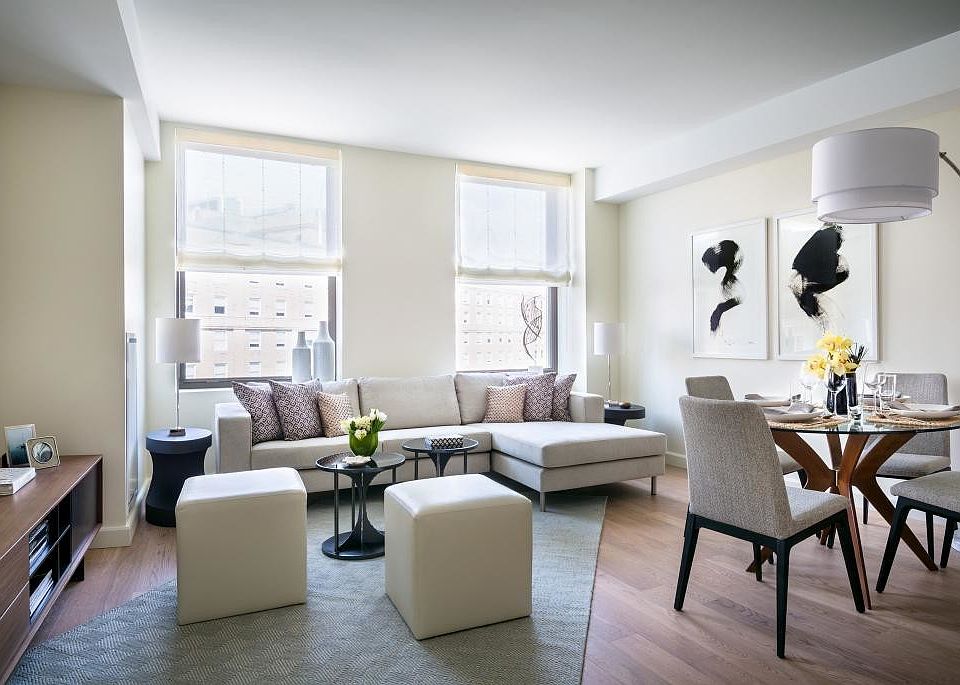 Light-filled living and dining areas are impeccably finished with the finest features.