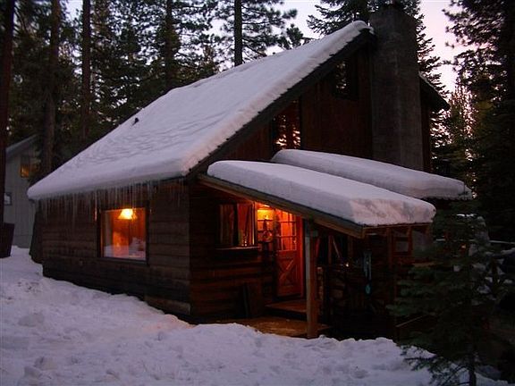 Front door view in winter