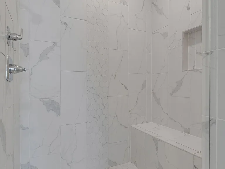 Primary Suite #2 (upstairs) - large shower with dual heads.