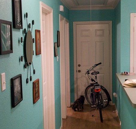 Hall through kitchen/dining to 2nd/3rd bedrooms, 2nd bathroom, and garage., 