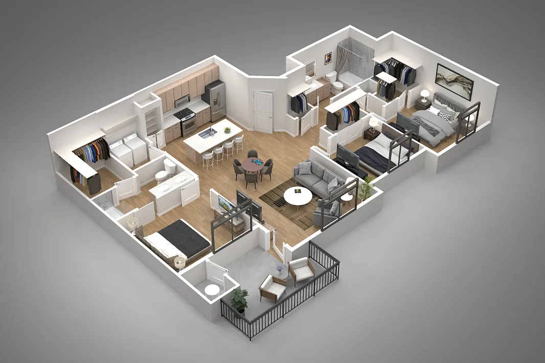 Floor plan 3 Bed/2 Bath