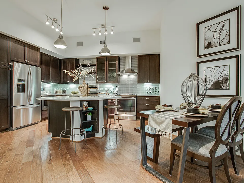 Gables McKinney Ave Model Kitchen and Dining