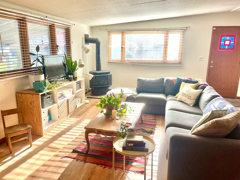 Living room and front door