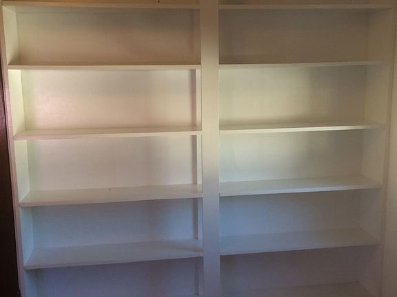 Bedroom with bookcase