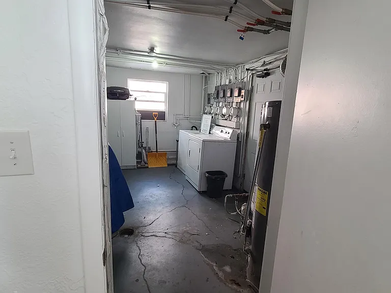 Attached laundry room
