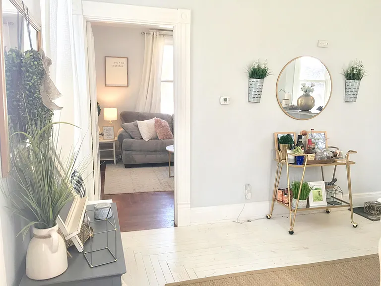 View from front 
room into family room.