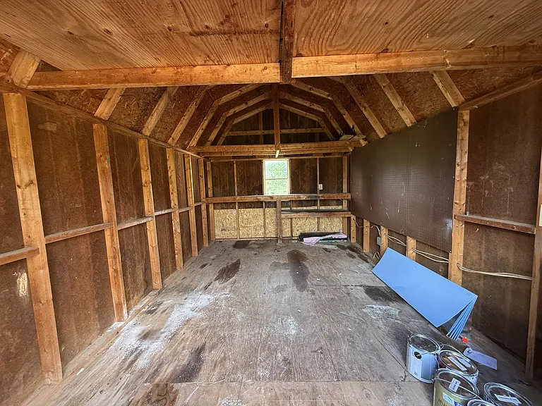 View inside of Shed 2