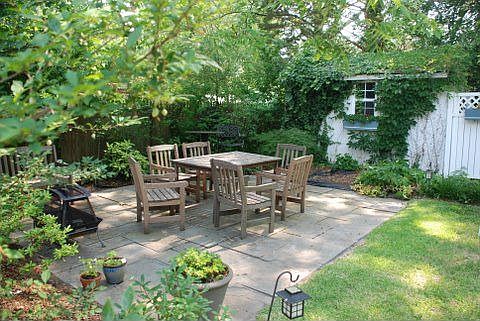 Patio in the back yard