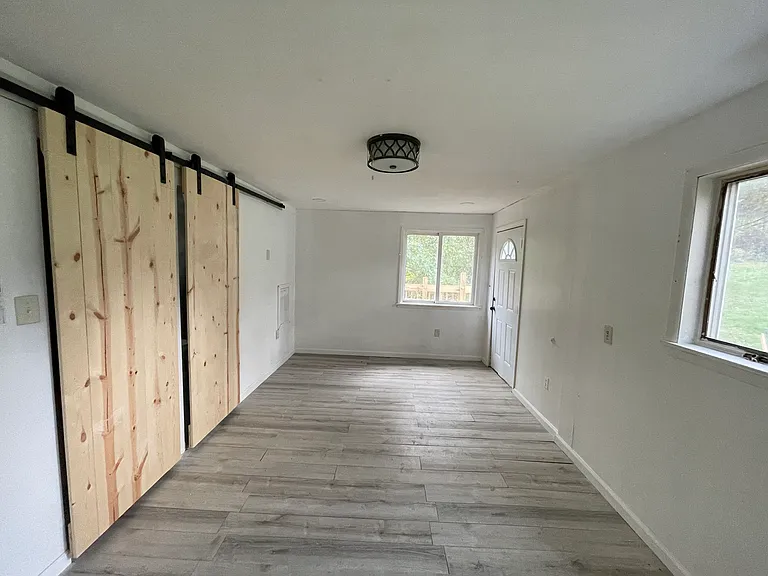 Master bedroom with walk in closet & own bathroom with stand up shower