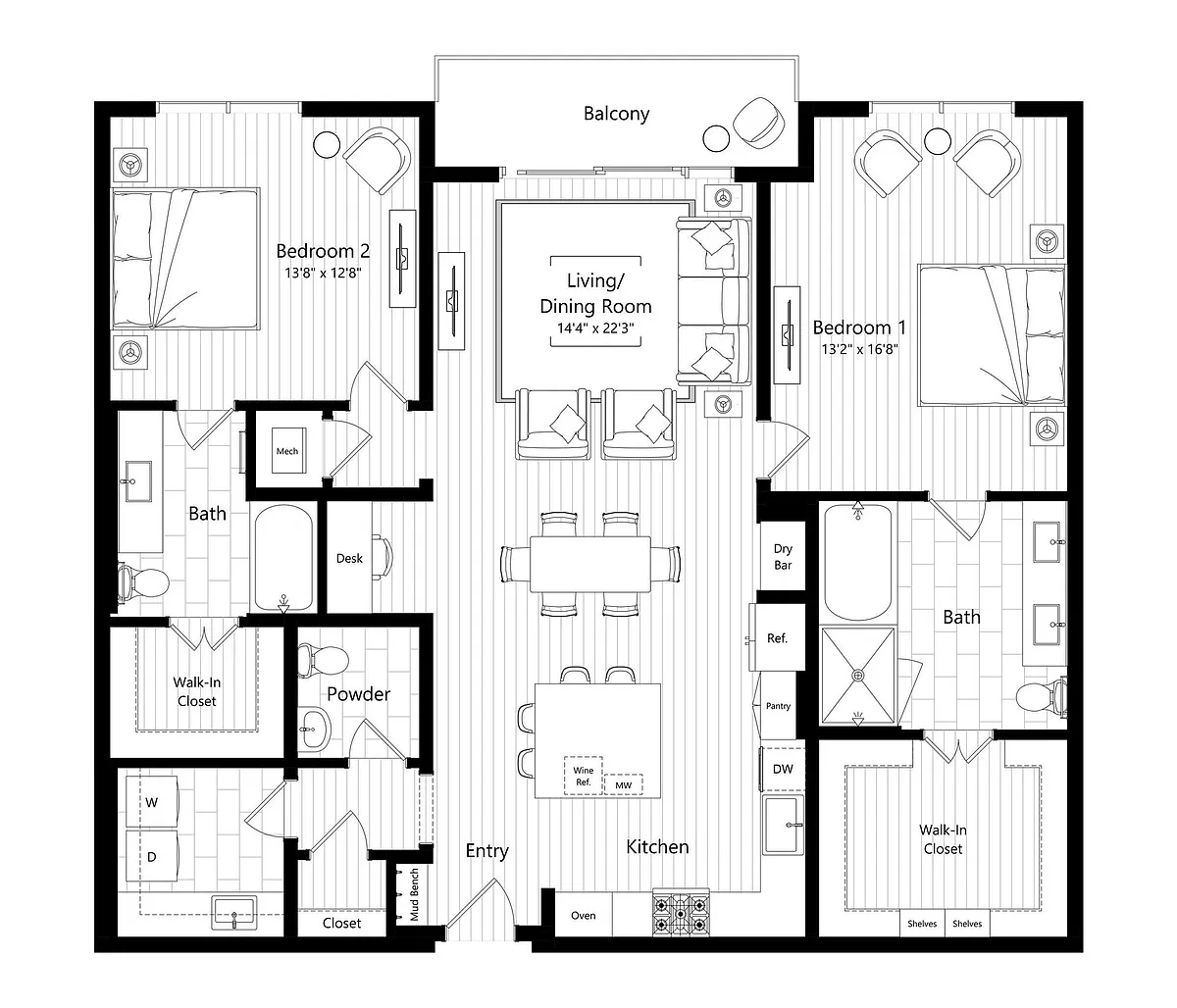 Floor plan B8