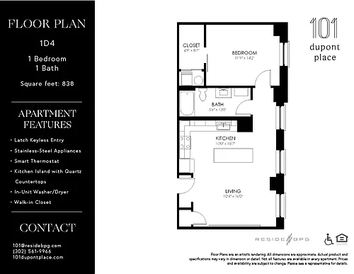 Floor plan 1D4