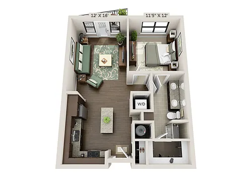 Floor plan Rise (A1C)