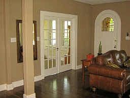 Charming Entryway, French Doors to Study