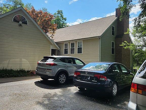 Front of House and Garages