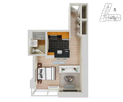 Floor plan Furnished-f-S9-493