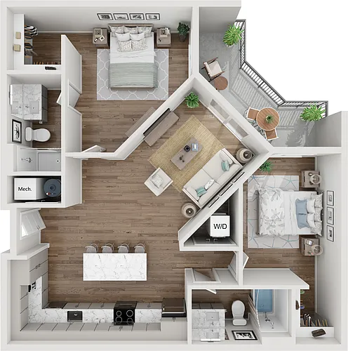 Floor plan Hydrogen Alpha