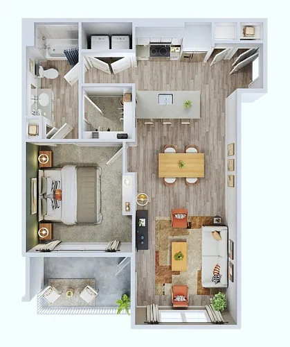 Floor plan 1B ALT1