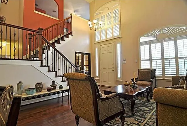 High Ceiling Living Room
