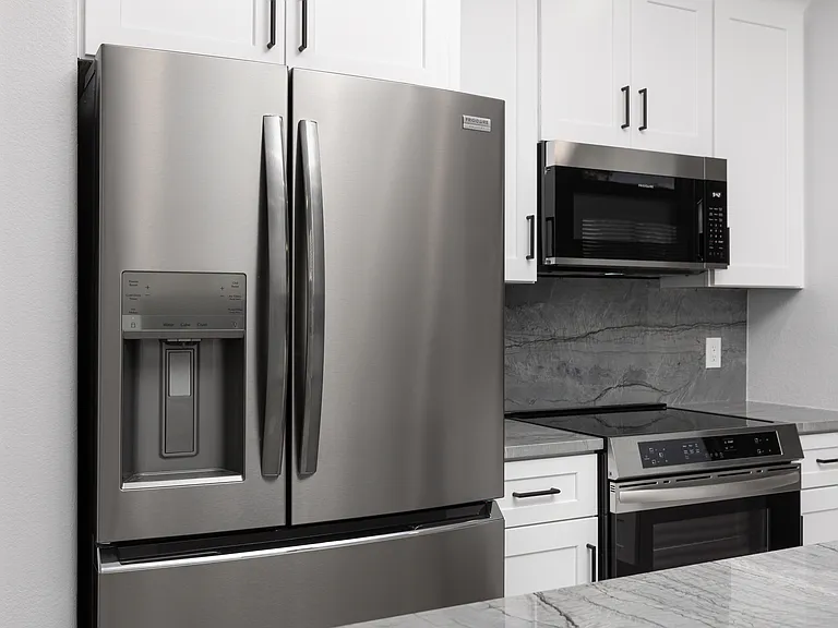 New stainless steel appliances