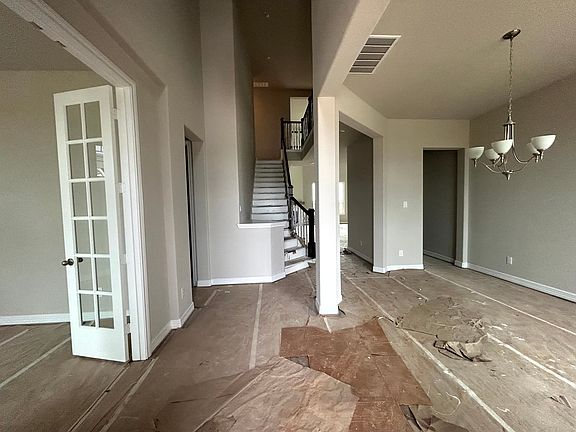 Construction progress - entryway