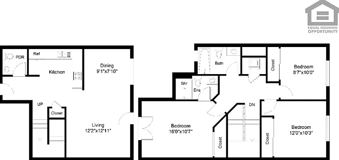 3 bed, 2.5 bath, 1020 sqft, $1,399 — Photo 3