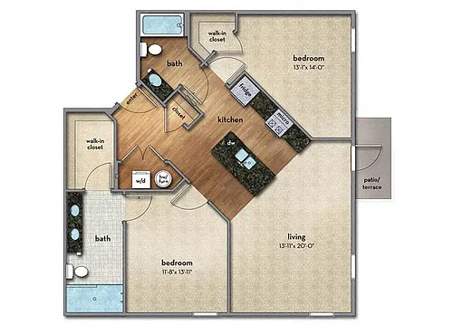 Floor plan Langley