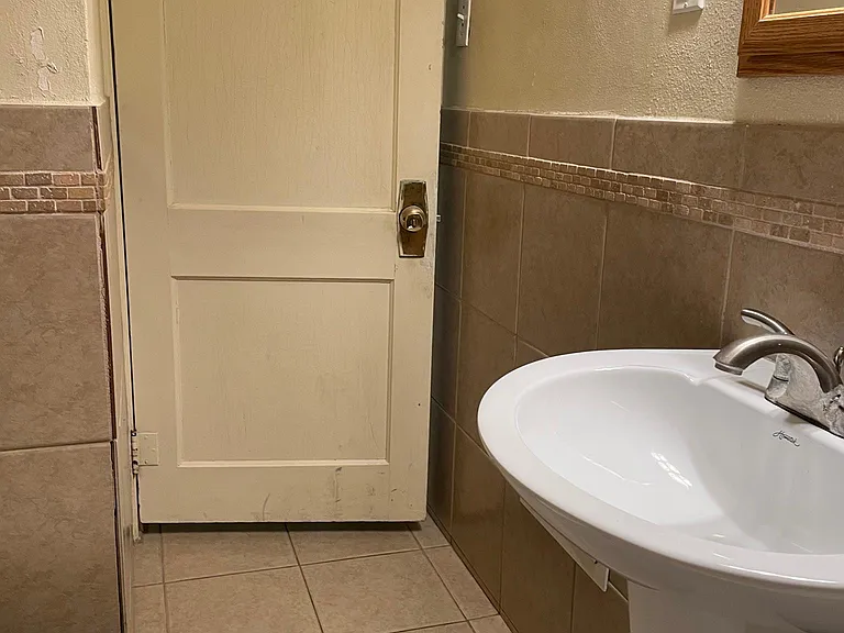 First floor bathroom - Luxury vinyl is being installed!