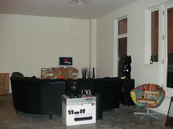 True loft experience with poured concrete floors, soaring ceilings, open floor